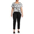 thumbnail image 3 of Terra & Sky Women's Plus Size High-Low T-Shirt with Short Sleeves, 2-Pack, 3 of 6