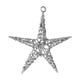 thumbnail image 2 of Adornos navideños, adornos navideños de hierro con forma de estrella de mar, adornos para ventanas, estrella para la copa del árbol de Navidad, estrella de cinco puntas, adornos para el atrio del arma, 2 of 6