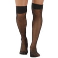 thumbnail image 4 of Calcetines transparentes de malla negra gay para hombre, pantimedias, 80cm Sunnimix Mens Medias atractivas del cordón, 4 of 8