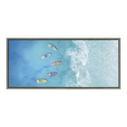 Sylvie Tropical Escape 40 in x 18 in Framed Painting Canvas Art Print, by Kate and Laurel