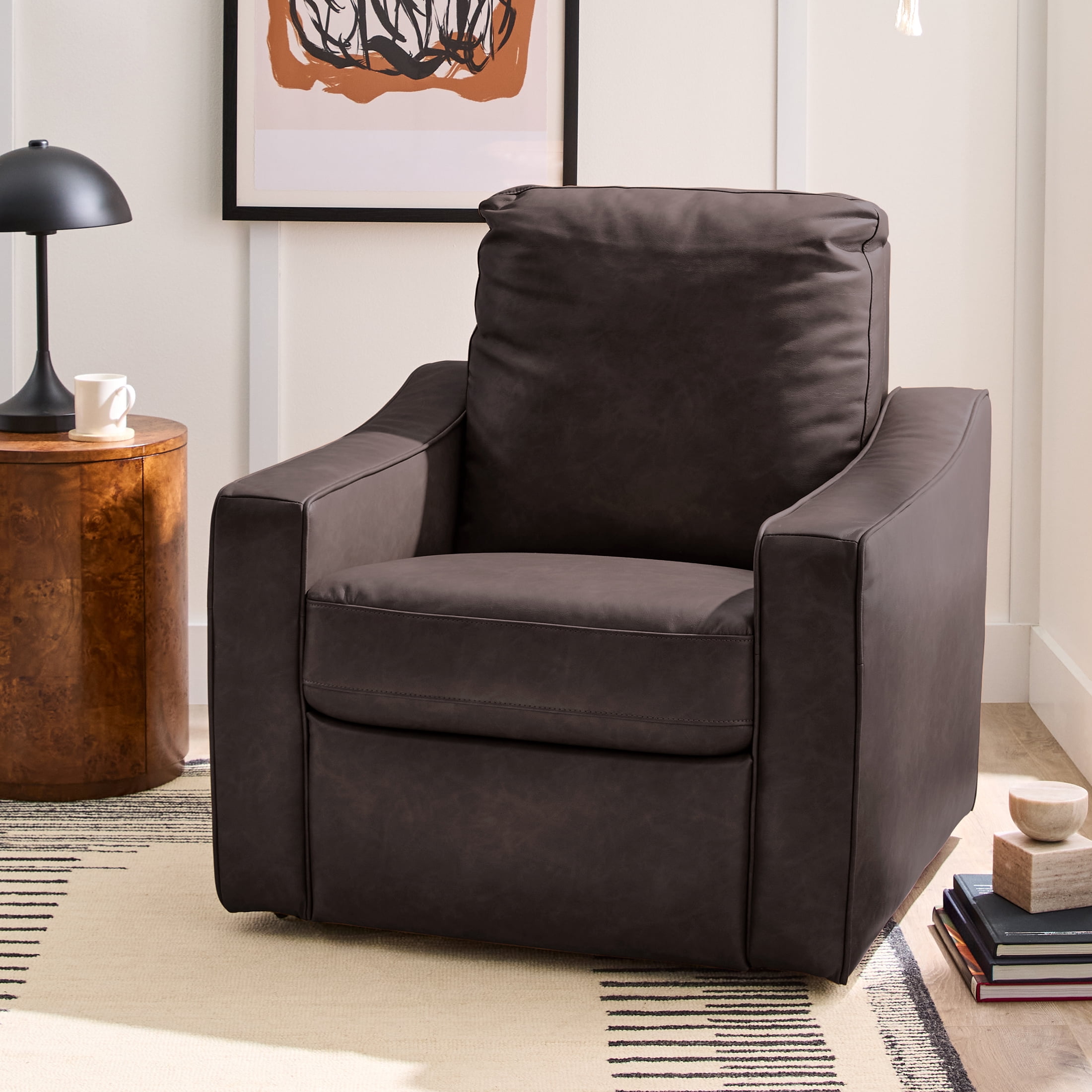 Better Homes & Gardens Allen Power Recliner, Dark Espresso Faux Leather