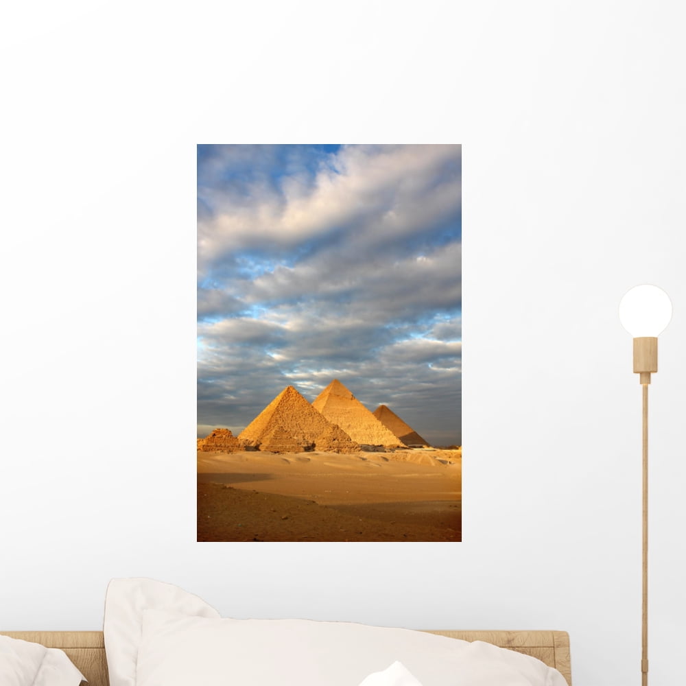 Pyramids Egypt Wall Mural by Wallmonkeys Peel and Stick Graphic (18 in ...