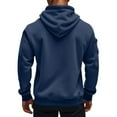 thumbnail image 4 of WTOBBY Men's Military Cargo Hoodie Jacket, Multi-Pocket Zippered Tactical Top, Athletic Wear for Outdoor Training and Street Style Fashion,Navy L, 4 of 8