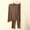 Brown Pajamas for Daily, variant on MGDXOX Modal Pajamas for Women Set Cotton Blend Pajamas Crewneck Long Sleeve Top Soft Comfy Pants Fall Winter Lounge Wear Beige M
