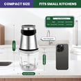 thumbnail image 2 of Procesador de alimentos eléctrico BUMET 500 W con cuenco de 2,5 tazas y 4 cuchillas, 2 of 8