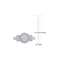 thumbnail image 2 of 1/3 Carat (Ctw H-I, I2-I3) Diamond Cluster Engagement Ring in 10K White Gold, 2 of 5