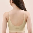 thumbnail image 2 of Women's 3/4 Cup Seamless Ice Silk Bra - Wireless Sling Beauty Vest - Removable Padding - Comfortable Sleep & Daily Wear, 2 of 4
