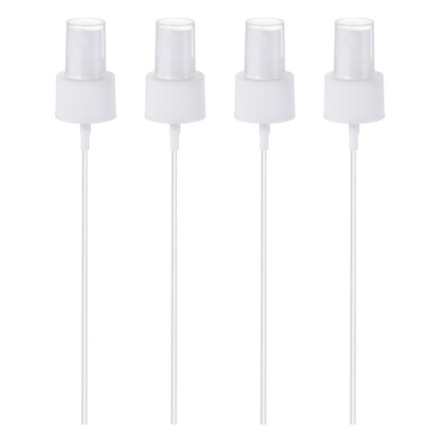 Unique Bargains Spray Bottle Top Sprayer Replacement Pump Plastic for Essential Oil Bottles White 4 Pack