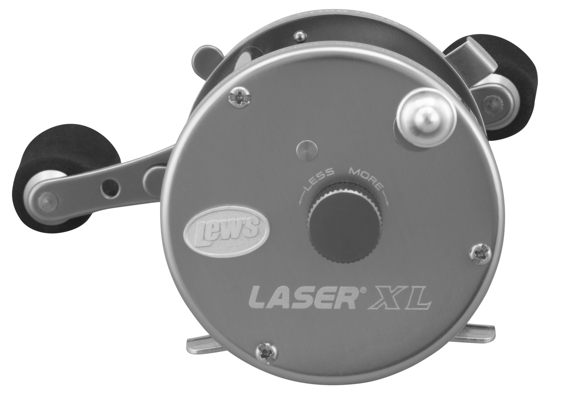 Lew's Laser XL Baitcast Fishing Reel, Size 60 Reel, Silver