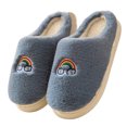 thumbnail image 2 of AURIGATE Womens Soft Plush Memory Foam Scuff Slippers, Warm Fuzzy Fluffy Bedroom Slipper, Ladies Faux Fur Slip On House Shoes, 2 of 5