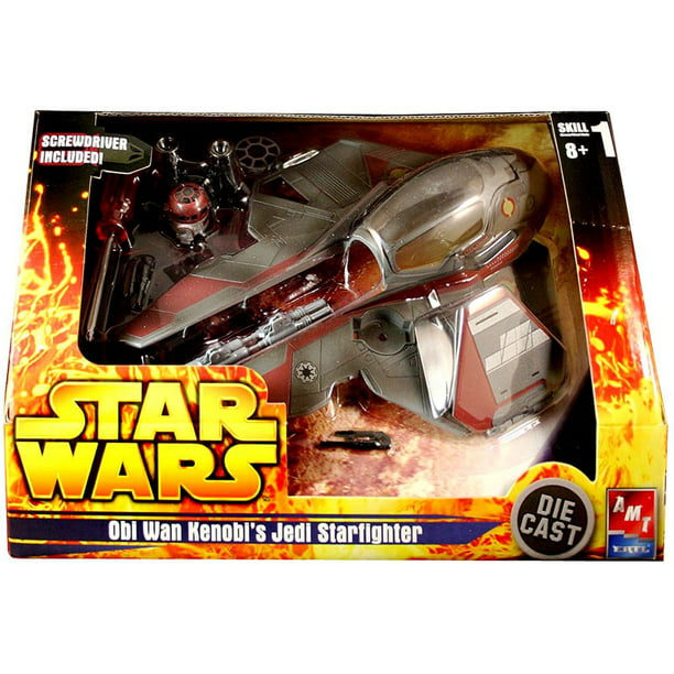 Star Wars Model Kits Obi Wan Kenobi's Jedi Starfighter Diecast Model Kit