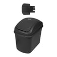 thumbnail image 3 of Bote de basura para Automóvil Macarena con Tapa Cubo negro Almacenamiento para Colgar O Colocar en El Piso, 3 of 8
