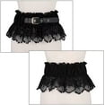 thumbnail image 4 of PIKADINGNIS Women Elastic Wide Belt Lace Stretchy Wide Waist Dress Belt Fashion Cinch Stretch Waistband Retro Trendy Ladies Belt, 4 of 6