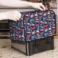 thumbnail image 7 of Kdxio rock Skull blue record Print Toaster Cover Bread Machine Cover Fits for Most Standard 2 Slice Toasters,Keep Toaster Free From Dust And Fingerprint Oven Dustproof Cover, 7 of 7