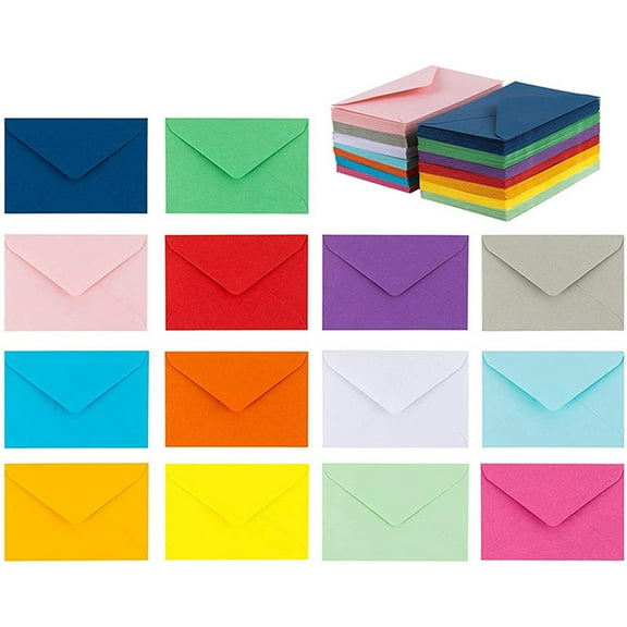 Amosfun 100Pcs Budget Envelope Sheet in Assorted Color for Cash Saving and Office Use