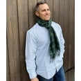 thumbnail image 5 of Men's Irish Grandfather Shirt- Long Sleeve, Green and Gray Pinstripe, Medium, 5 of 6