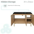thumbnail image 3 of Classe 48 in. Brown Oak Bathroom Vanity With Black Ceramic Sink Top, 3 of 12
