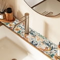 thumbnail image 2 of Yayeee Faucet Mat for Kitchen Sink 14.7" Diatomite Long Splash Guard Pad, Whimsical Leaves, 2 of 7
