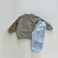 thumbnail image 4 of Gerichy Toddler Baby Boy Clothes Fall Winter Outfit, Baby Boys Outfit 2PCS Baby And Toddler Boy Girl Baby Pullover Leg Binding Pants Contrasting Colors Trendy Cotton Hoodie Sports Two Piece Set, 4 of 5