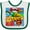 White and Green, variant on Inktastic I'm Two Comic Book Boys or Girls Baby Bib