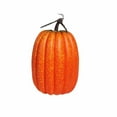 thumbnail image 2 of Large Orange Fake Pumpkin, Realistic Halloween and Festival Decoration Prop, Indoor Outdoor Seasonal Display, Table Centerpiece or Party Ornament, 2 of 6
