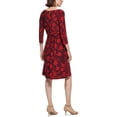 thumbnail image 2 of Tommy Hilfiger Womens Petites Jersey Floral Fit & Flare Dress, 2 of 2
