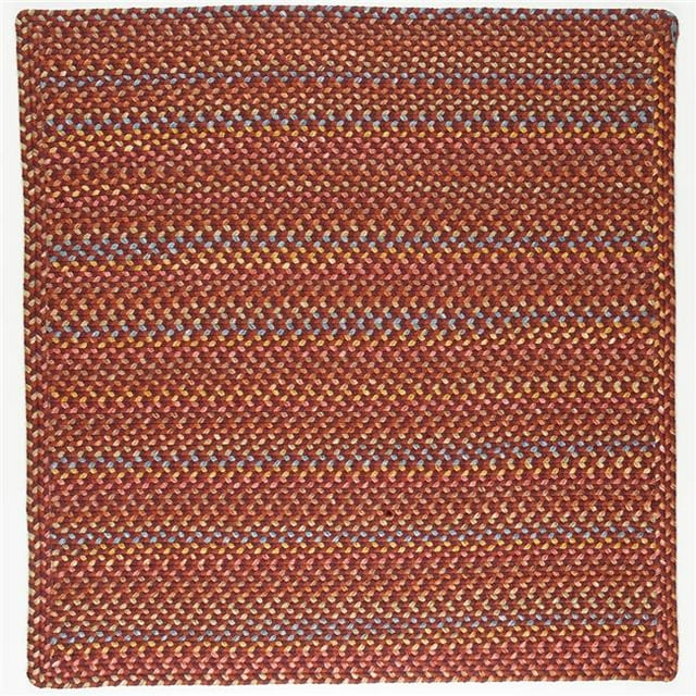 Rhody Rug WO41R120X120B 10 ft. Woodstock Square Rug, Maroon & Multi Color