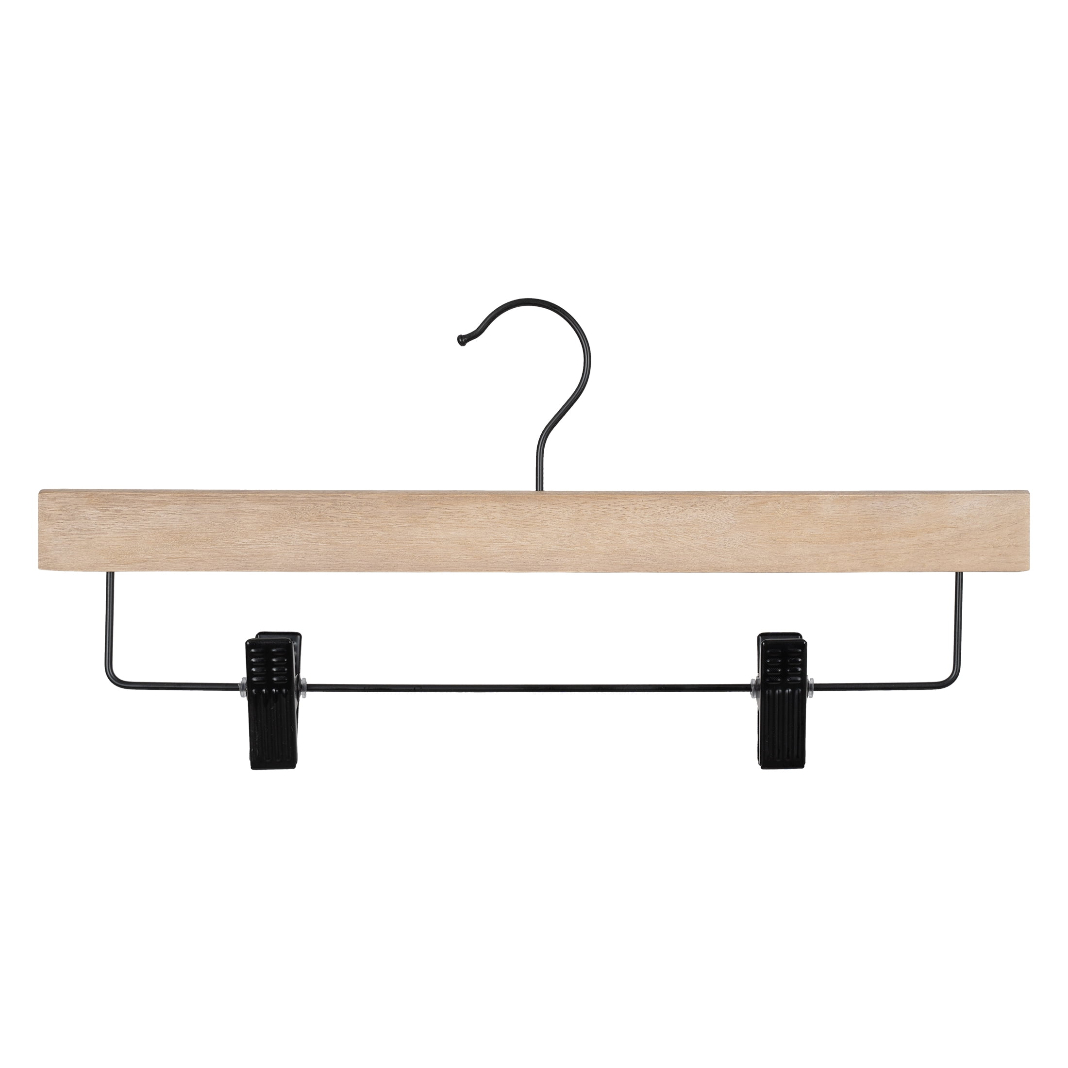 (5 pack) Better Homes & Gardens 3-Pack Wood Pant Hangers, Natural Wood
