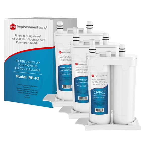 ReplacementBrand WF2CB Comparable Replacement for Frigidaire WF2CB PureSource2 46-9911 Refrigerator Water Filter 3 Pack