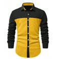 thumbnail image 1 of Camisa de hombre con solapa geométrica, camisa para exteriores, calle, manga larga, estampado de botones, ropa de diseñador de moda, casual, transpirable, 1 of 6