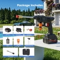 thumbnail image 5 of 21V Cordless High Pressure Washer, Portable Power Cleaner 2 Nozzles 16.4FT Pipe, Black, 5 of 8