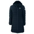 thumbnail image 2 of Women's Cutter & Buck Navy New York Yankees Mission Ridge Repreve Eco Insulated Full-Zip Long Puffer Jacket, 2 of 3