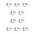thumbnail image 3 of Minnieouse Anillo abierto con letras mayúsculas de cobre, anillos de compromiso elegantes reutilizables para mujer, regalos de joyería de Type4 NO4, 3 of 6