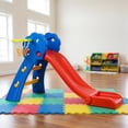 thumbnail image 7 of Kadyn 2 in 1 Toddler Slide Kids Slide for Age 3-8, Freestanding Kids Slide with Climber, Basketball Hoop, Red, 7 of 7
