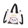 thumbnail image 4 of Bolso de mano de peluche, bolso de peluche, suave y novedoso, con asa para compras en vacaciones, 4 of 9