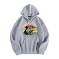 thumbnail image 1 of WEAIXIMIUNG Chandails en Molleton pour Femmes Grande Taille Sweat à Capuche Décontracté Col Rond Imprimé Animal Lettres Anglaises, 1 of 3