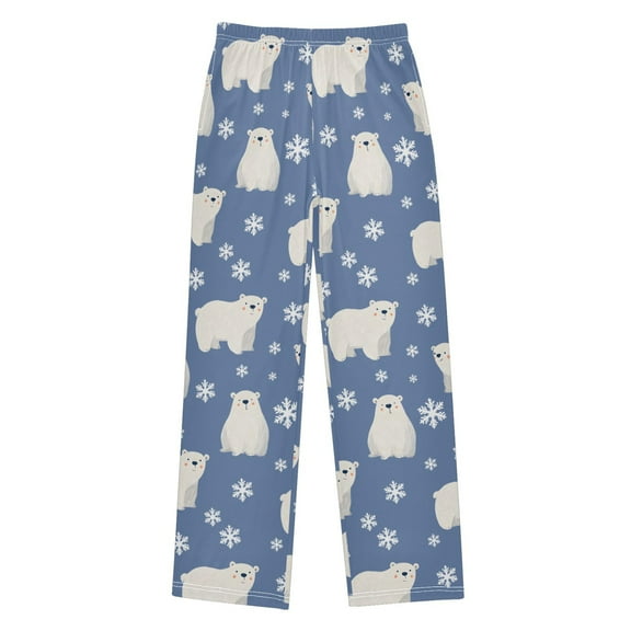 joogoo Bear with Snow Pajama Pants Pj Bottoms Sleepwear Lounge L