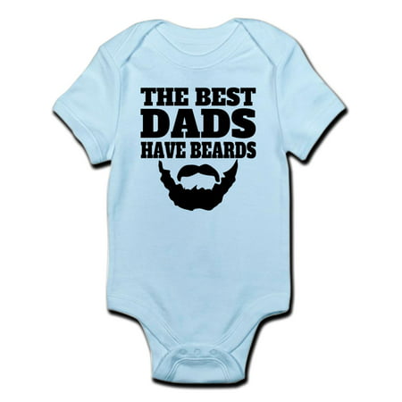 CafePress - The Best Dads Have Beards Body Suit - Baby Light