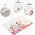 thumbnail image 3 of FREEAMG Dish Drying Mat for Kitchen Counter Beautiful Corals Sea Horse Drying Mat Microfiber Absorbent Dish Draining Mat Coffee Mat Reusable Washable Large Dish Rack Pad 18x24 Inch, 3 of 6