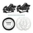 thumbnail image 1 of DYNWAVECA Frein à Disque de Vélo Frein à Disque Mécanique avec Pièces de Rotor Composant de Câble de Frein Système de Frein à Disque pour Sports Extérieurs F R 160 Trou Rond, 1 of 10
