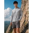 thumbnail image 3 of 5 Pack： Men's Hooded UPF 50+ Sun Protection Long Sleeve UV Shirts Fishing Beach Athletic Workout,S, 3 of 5
