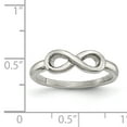 thumbnail image 6 of Carat In Karats Stainless Steel Polished Infinity Symbol Ring Size 8 - Women's Ring, 6 of 6