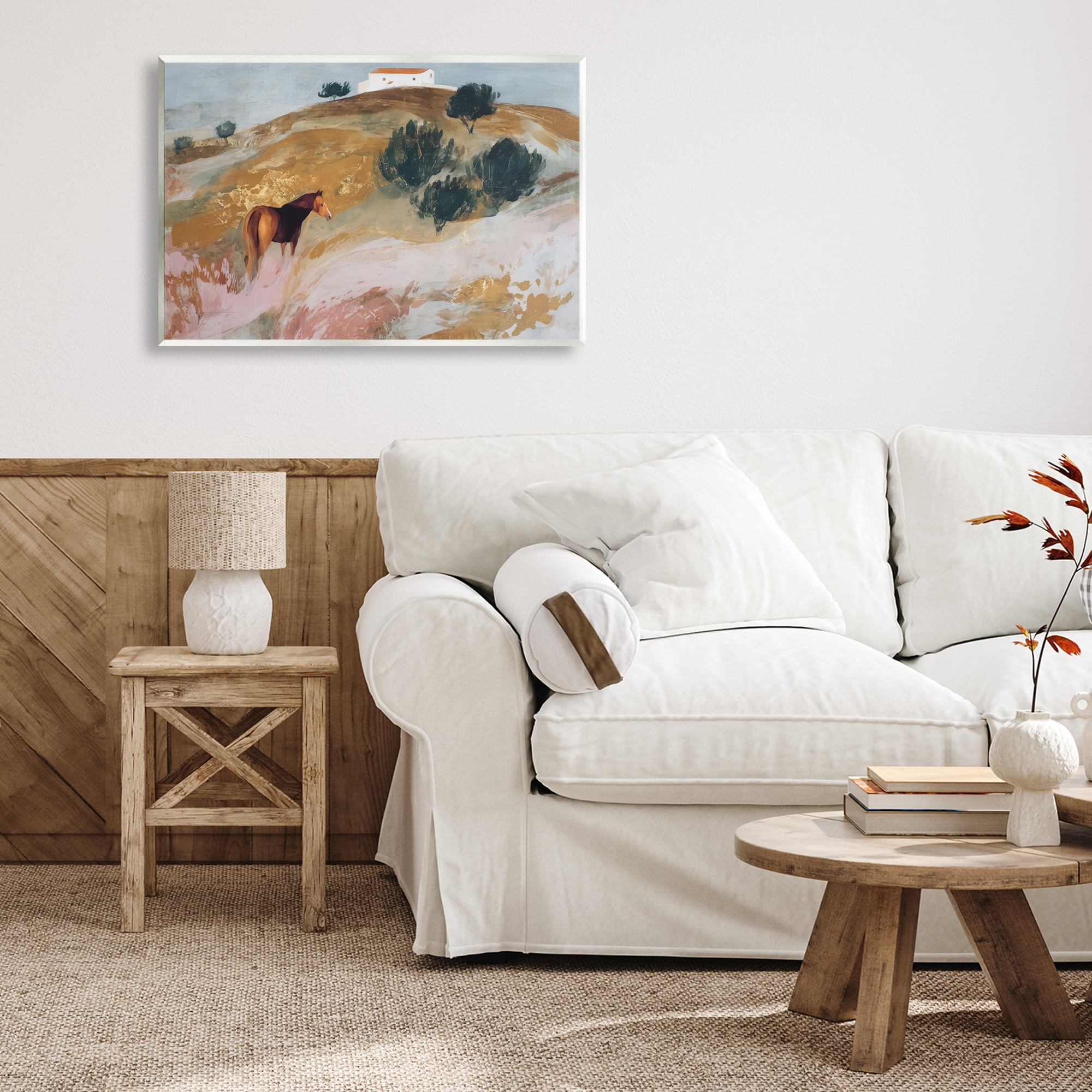 Stupell Industries Horse in Tuscan Countryside Wall Plaque Art, design by Chromatic Storm Studio