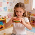 thumbnail image 6 of Mecorevxz Stress Toys Stress Relief Ball with Realistic Dice Design Burger Squishyes Stress Relief Toy Cute Hamburger Squeezes Ball for Anxiety Relief Relaxing Decompression Fidget Toy for All Age, 6 of 9