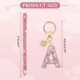 thumbnail image 2 of Llavero de Letra Inicial para Mujeres, Llavero de Alfabeto de Rhinestone A, Encanto Brillante con Corazón para Accesorios de Mochila, Bolso, Llave de Coche, Lanyard, Rosa, 2 of 7