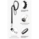 thumbnail image 5 of Tactical Military Dog Leash Hook Clips Bungee Dog Lead Elastic Bungee Rope Leash with Control Handle （black), 5 of 5
