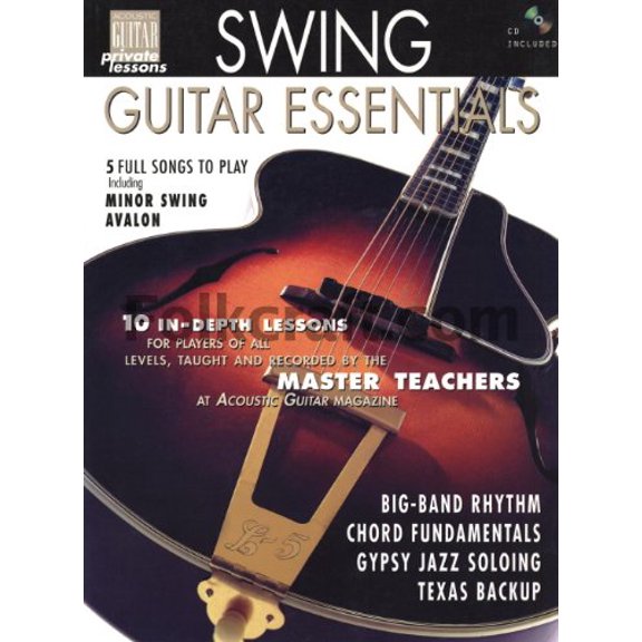 Pre-Owned Swing Guitar Essentials: Acoustic Guitar Private Lessons Series (Acoustic Guitar Magazine's Private Lessons) (Paperback) 1890490180 9781890490188