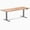 Acacia / Space Gray, variant on Desky Dual Softwood Sit Stand Desk - Acacia / 48 X 30 Inches / White