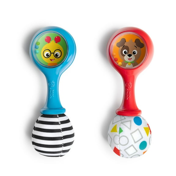Baby Einstein Shake & Groove Toy Maracas Instrument Toy, Ages 3  Months