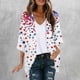 thumbnail image 1 of Cárdigan de mujer Cárdigan con estampado del Día de la Independencia Primavera y verano Abrigo estampado de manga larga para mujer, 1 of 5